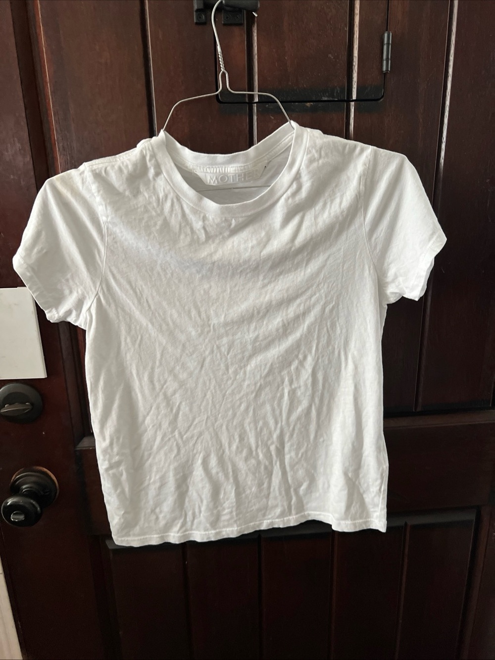 MOTHER jeans the lil goodie goodie tee in bright White